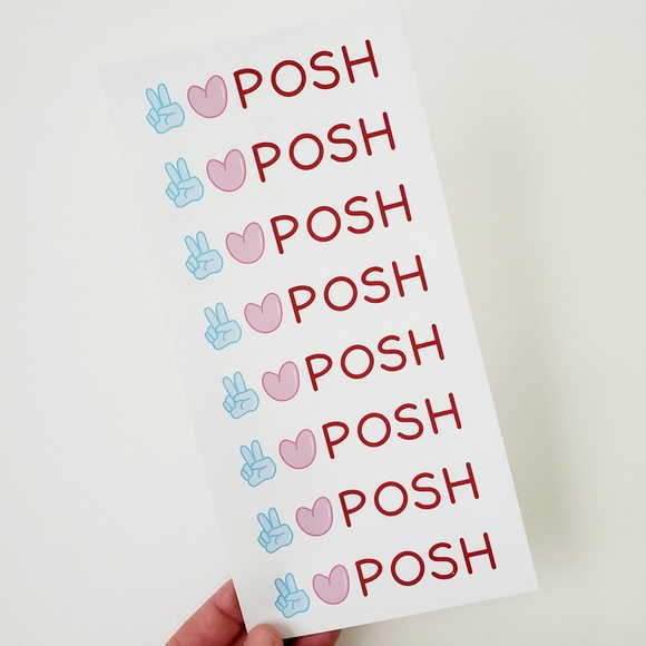 LB003 Peace Love Posh Custom Poshmark Sticker Sheet [Price Firm] - Picture 4 of 11